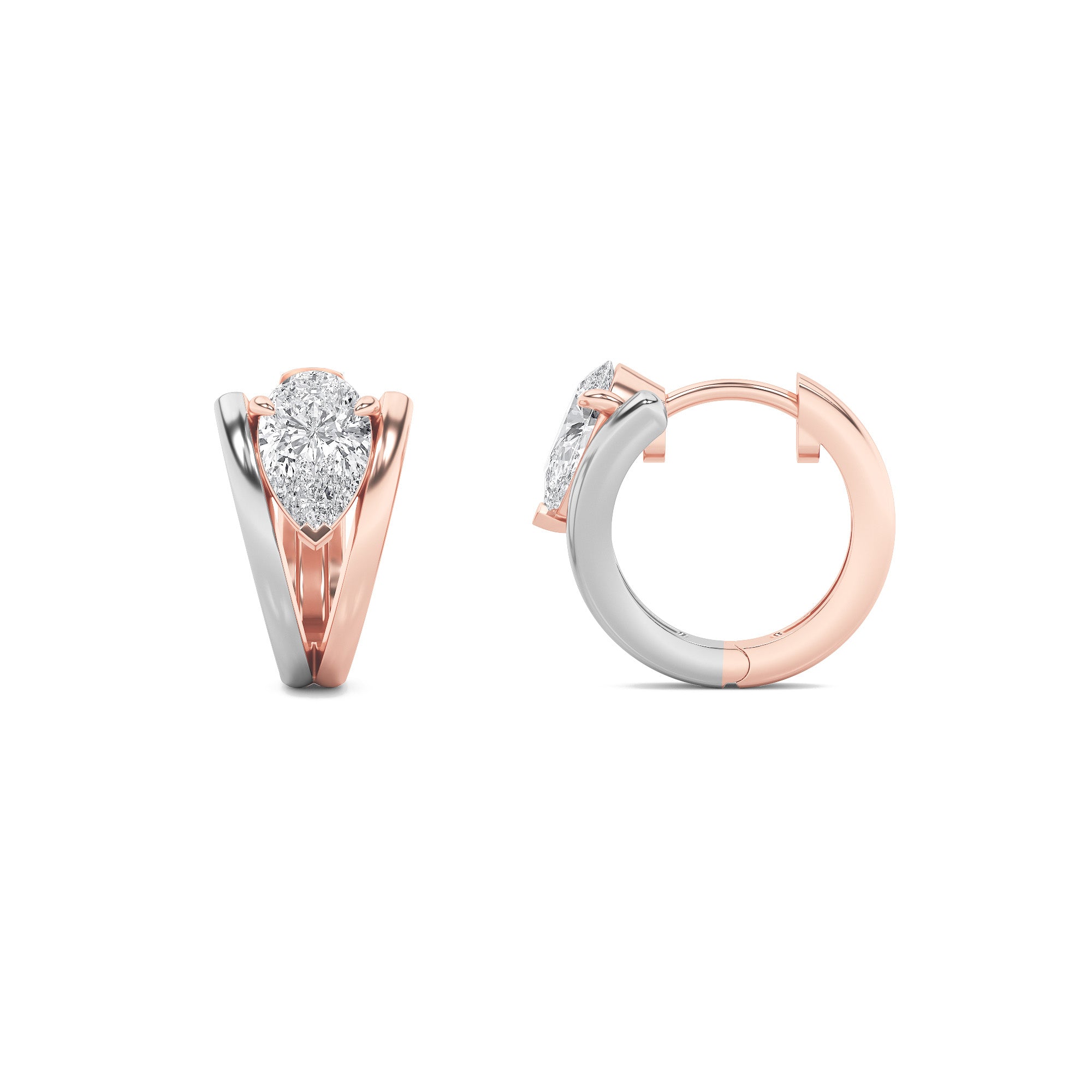 1.5CTW Pear Shaped Lab Grown Diamond (F/VS) Fashion Earrings in 14K Gold