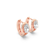 1.5CTW Oval Shaped Lab Grown Diamond (F/VS) Fashion Earrings in 14K Gold