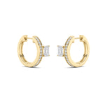 1.25CTW Emerald Shaped Lab Grown Diamond (G/VS) Fashion Earrings in 14K Gold