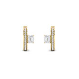 1.25CTW Emerald Shaped Lab Grown Diamond (G/VS) Fashion Earrings in 14K Gold