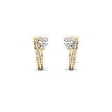 1.25CTW Pear Shaped Lab Grown Diamond (F/VVS) Fashion Earrings in 14K Gold