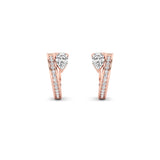 1.25CTW Pear Shaped Lab Grown Diamond (F/VS) Fashion Earrings in 14K Gold