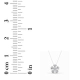 1.5CTW Pear Shaped Lab Grown Diamond (F/VS) Floral Pendant in 14K Gold
