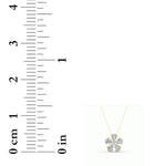 1.5CTW Pear Shaped Lab Grown Diamond (F/VS) Floral Pendant in 14K Gold