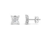 1.5CTW Marquise Shaped Lab Grown Diamond (G/VS) Flower Earrings in 14K Gold