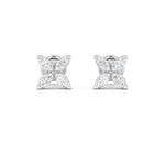 1.5CTW Marquise Shaped Lab Grown Diamond (G/VS) Flower Earrings in 14K Gold