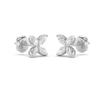 1.5CTW Marquise Shaped Lab Grown Diamond (F/VVS) Flower Earrings in 14K Gold