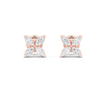 1.5CTW Marquise Shaped Lab Grown Diamond (F/VS) Flower Earrings in 14K Gold
