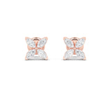 1.5CTW Marquise Shaped Lab Grown Diamond (F/VS) Flower Earrings in 14K Gold