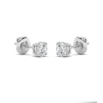 0.25CTW Round Shaped Lab Grown Diamond (F/VS) Stud Earrings in 14K Gold