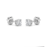 0.25CTW Round Shaped Lab Grown Diamond (F/VS) Stud Earrings in 14K Gold