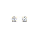 0.25CTW Round Shaped Lab Grown Diamond (F/VS) Stud Earrings in 14K Gold