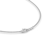 3CTW Round Shaped Lab Grown Diamond (F/VS) Graduating half    Necklace in 14K Gold
