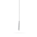 5CTW Round Shaped Lab Grown Diamond (F/VS) Graduating V Necklace in 14K Gold