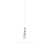 5CTW Round Shaped Lab Grown Diamond (F/VS) Graduating V Necklace in 14K Gold