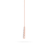 5CTW Round Shaped Lab Grown Diamond (F/VS) Graduating V Necklace in 14K Gold