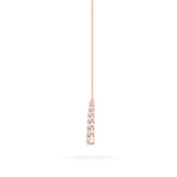 5CTW Round Shaped Lab Grown Diamond (F/VS) Graduating V Necklace in 14K Gold