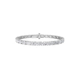 10.5CTW Oval Shaped Lab Grown Diamond (F/VS) Classic Line Bracelet in 14K Gold