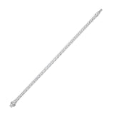10.5CTW Oval Shaped Lab Grown Diamond (F/VS) Classic Line Bracelet in 14K Gold