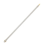 13CTW Oval Shaped Lab Grown Diamond (F/VS) Classic Line Bracelet in 14K Gold