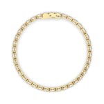 7CTW Oval Shaped Lab Grown Diamond (F/VS) Tennis Bracelet in 14K Gold