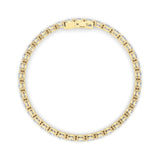 7CTW Oval Shaped Lab Grown Diamond (F/VS) Tennis Bracelet in 14K Gold
