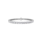 10CTW Round Shaped Lab Grown Diamond (F/VS) Tennis Bracelet in 14K Gold