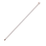 10CTW Round Shaped Lab Grown Diamond (F/VS) Bracelet in 14K Rose Gold