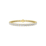 11CTW Round Shaped Lab Grown Diamond (F/VS) Classic Tennis Bracelet in 14K Gold