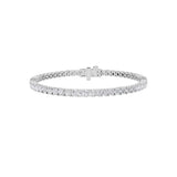 6CTW Round Shaped Lab Grown Diamond (F/VS) Tennis Bracelet in 14K Gold