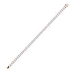 8CTW Round Shaped Lab Grown Diamond (G/VS) Tennis Bracelet in 14K Gold