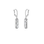 1.75CTW Mixed Shaped Lab Grown Diamond (F/VS) Paperclip Dangle Earrings in 14K Gold