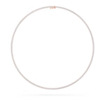 10CTW Round Shaped Lab Grown Diamond (F/VS) Tennis Necklace in 14K Gold