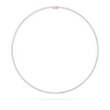 10CTW Round Shaped Lab Grown Diamond (F/VS) Tennis Necklace in 14K Gold