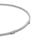 15CTW Round Shaped Lab Grown Diamond (F/VS) Necklace in 14K White Gold