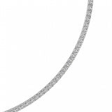 15CTW Round Shaped Lab Grown Diamond (F/VS) Necklace in 14K White Gold