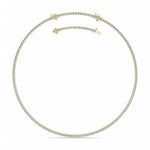 15CTW Round Shaped Lab Grown Diamond Tennis Necklace in 14K Gold (F/VS)
