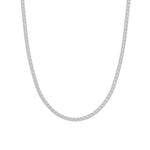 20CTW Round Shaped Lab Grown Diamond (F/VS) Necklace in 14K White Gold