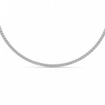 20CTW Round Shaped Lab Grown Diamond (F/VS) Necklace in 14K White Gold