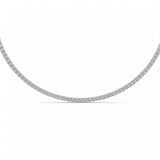 20CTW Round Shaped Lab Grown Diamond (F/VS) Necklace in 14K White Gold