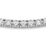 20CTW Round Shaped Lab Grown Diamond (F/VS) Necklace in 14K White Gold