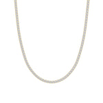 20CTW Round Shaped Lab Grown Diamond Tennis Necklace in 14K Gold (F/VS)