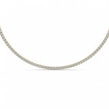 20CTW Round Shaped Lab Grown Diamond Tennis Necklace in 14K Gold (F/VS)