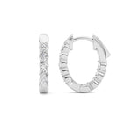 1CTW Round Shaped Lab Grown Diamond (F/VS) Inside Out Hoop Earring in 14K Gold