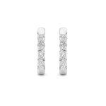 1CTW Round Shaped Lab Grown Diamond (F/VS) Inside Out Hoop Earring in 14K Gold