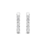 1CTW Round Shaped Lab Grown Diamond (F/VS) Inside Out Hoop Earring in 14K Gold