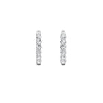 1CTW Round Shaped Lab Grown Diamond (F/VS) Inside Out Hoop Earring in 14K Gold