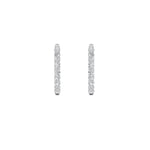 7CTW Round Shaped Lab Grown Diamond (F/VS) Inside Out Hoop Earrings in 14K Gold