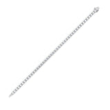 10CTW Round Shaped Lab Grown Diamond (F/VS) Tennis Bracelet in 14K Gold