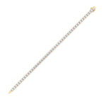 10CTW Round Shaped Lab Grown Diamond (F/VS) Tennis Bracelet in 14K Gold
